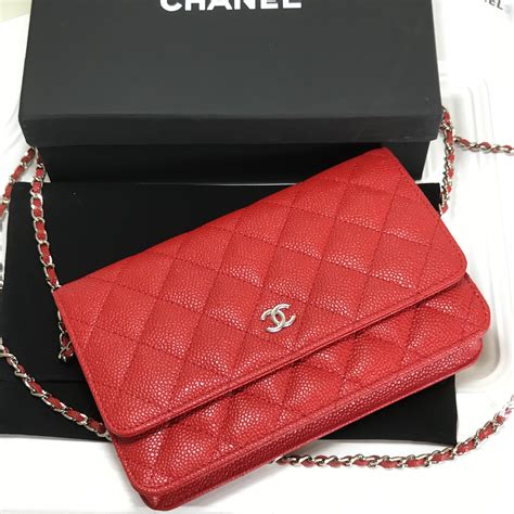 chanel red wallet purse|where to buy chanel wallet.